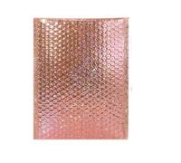 10PCS Bolsas de regalo para correo postal Sobres de papel de aluminio de colores Sobres de envío acolchados-Oro-25x30cm