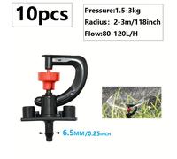 10pcs Boquillas de Rociador Micro Rotativas , Ajustable de - Ideal para Riego Eficiente en Jardines, Granjas y Invernaderos, Rociadores para Césped