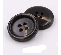 10PCS Botones de Ropa - Botón de Costura de Cuerno de Moda Conjunto de Botones Redondos de 4 Agujeros para Hombres, Mujeres, Suéteres (Café-3, 30mm)