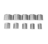 10pcs/Box recortador de borde de esquina de billetera de cuero, herramientas de artesanía de cuero con forma de V bricolaje punzón de corte para correa de correa bolso de billetera billetera de cuero