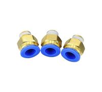 10pcs BSPT PC14-03, 14mm to 3/8' Pneumatic Connectors male straight one-touch fittings