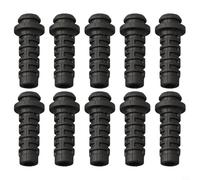 10pcs Cable Gland Rubber Strain Relief Cord Boots with Poliamida PA6 V2 para Herramientas Eléctricas Aviación Alambre Eléctrico Manga (3mm - Negro)