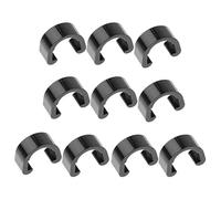 10pcs Cable para Bici del Camino MTB De Manguera Alojamiento Aluminio C Clip De Guía - Negro, 13mm