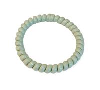 10Pcs Candy-colored Telephone Cord-style Hair Ties Suitable Perfect For Securing Buns And Ponytails(Green)