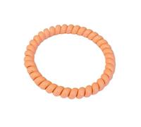 10Pcs Candy-colored Telephone Cord-style Hair Ties Suitable Perfect For Securing Buns And Ponytails(Watermelon powder)