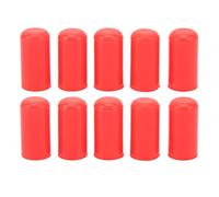 10pcs Car Intake Vacuum Hose Caps Carburetor Hose Cap Kit 8mm I.D. General Purpose High Temperature Resistant Black Seal Plugs For Vacuum Air Ports Protection (Rojo)