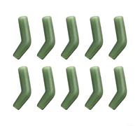 10pcs Carp Fishing Terminal Tackle Hook Alineador Mangas con ángulo agresivo para Up Boilies Presentación Adecuado para montaje en ganchos de vástago de curva (verde)