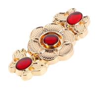 10pcs Classic Metal Cheongsam Buttons Gemstone Inlay Vintage Hanfu Snap Closures for Traditional Chinese Clothing Accessories