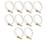 10pcs Clips de Manguera de Doble Alambre Abrazadera de Tubería para Tubos Abrazadera de Tuberías de Doble Alambre(51mm（46-51）)