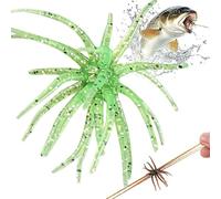10pcs Creature Bait Dice Baits for Bass Fishing - Sea Urchin Dice Fishing Lure in 2.7in 3.5in 4.3in, Floating Sea Urchin Soft Lure, Durable TPR Material Swimbait for Lake Fish (#5,4.3in)