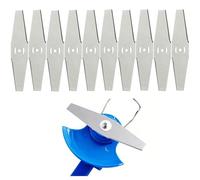 10PCS Cuchillas De Repuesto Para Cortacésped Cuchillas Cortador para Cuchilla Cortacésped y Cuchilla Desbrozadora, Compatibles con Cortadoras 3 en 1, Mini Cortacésped y Recortadoras