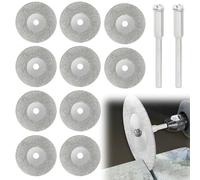10Pcs Discos Dremel Diamante, Hoja de Corte, Mini Disco Corte Diamante Mini Hoja de Sierra Discos Diamantados 35 mm, Cortar la Herramienta Rotatoria de Ruedas