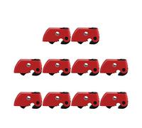 10Pcs Dispositivo de Bloqueo para Interruptor Candado de Seguridad para Circuitos con Tornillo Autorroscante Material Resistente para Industria Química y Eléctrica