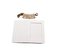 10PCS DIY Marco de fotos Clip de madera Soporte de imagen de papel Decoración de la pared para la boda 2019 Fiesta de graduación Photo Booth Props, blanco