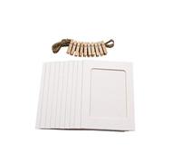 10PCS DIY Marco de fotos Clip de madera Soporte de imagen de papel Decoración de la pared para la boda Baby Shower Fiesta de cumpleaños Photo Booth Props, blanco
