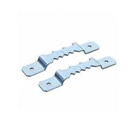 10PCS Double Hole Picture Hanging Hooks with Screws for Frames & Mirrors (Silver)