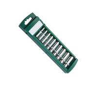 10pcs Drive Socket Set 1/4 "3/8" 1/2 pulgadas Hexagonal Socket Llave de Acero Llave de Acero Corta Carraca Larga Tensor Herramientas de Reparación