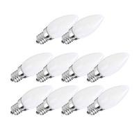 10Pcs E12 Bulbs, Mini E12 LED Candelabra Light Bulbs 1.5W AC 230V Fit for Home Car Cabinet Hotel Lighting