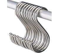 10pcs en unidades en forma de S ganchos para colgar perchas de ganchos para baño, dormitorio, oficina y cocina