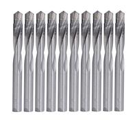 10Pcs End Mill Cutter Set, Tungsten Steel CNC Router Bits, High Hardness Wear Resistant Milling Cutter for Wood Metal Plastic PCB, Burr Engraving End Mills with 10mm Shank for