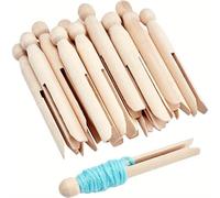10pcs Enrolladores de Hilo de Madera de 4" - Palos de Enrollado Manual para de Hilo Dental, Color , No Requiere Baterías - Ideal para Suministros de Tejido y Crochet, Almacenamiento, Lana