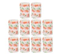 10pcs Envoltura Auto Adhesiva Poliéster No Tejido Resistencia Al Agua Transpirable Envoltura Cohesiva Transpirable Vendaje Adhesivo Transpirable Envoltura de Vendaje Cohesivo