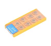 10Pcs External Threading Inserts Incisive Efficient High Temperature Resistance Toughness Carbide Inserts with Storage Box