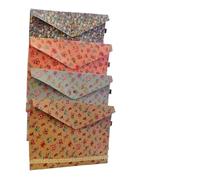 10pcs File Storage Bags Fashionable Floral - Printed Large Capacity For Office,Home And School Random Style Para Escritorio