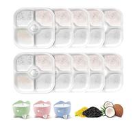 10Pcs Filtros Fuente Gatos | Compatible con La Fuente para Mascotas Pixi Filtros Fuente Gatos con Resina Activada y Carbón Tres Capas Sistema Filtración