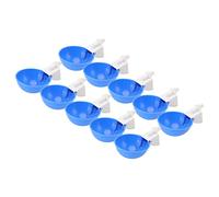 10PCS G1/8 Rosca Macho Bebedero para Pollos Espesar Equipo Automático de Alimentación de Agua para Aves de Corral para Codornices Aves Palomas Pollos Hecho de Material PP Premium (Azul)