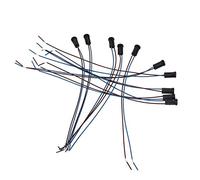 10pcs G4 LED bombilla halógena lámpara de plástico negro baquelita base Socket Holder cable adaptador