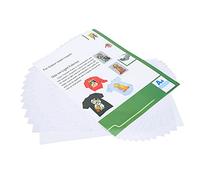 10Pcs Heat Transfer Paper Clothing Image Thermal Printing Light Colour Replacement Set for T-Shirt Cotton Polyester Cotton Apparel Suitable for Household Electric Iron Heat Press