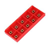 10pcs Insertos Carburo CNC Cortador Insertos Fresado Torno Tin-coated Cuchillos Inserciones CNC CCMT060204-HM YBC251 para Acero Semielaborado