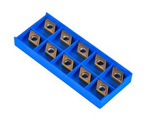 10Pcs Insertos Carburo CNC, DCMT11T304-HM YBC251 Inserciones CNC Herramienta de Torneado para Acero Semielaborado
