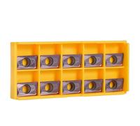 10pcs Insertos de Carburo de Paralelogramo Insertos de CNC Cortador de Inserto de Indexable Insertos de Torneado APMT1604PDER-M2 VP15TF para Acero Regular