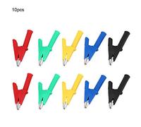 10pcs Insulated Alligator Clips 1000V 30A | High Voltage Test Connectors with 4mm Banana Jack | Protected Clips for Electronics/Lab/DIY | Pure Copper, Non - Oxidizing