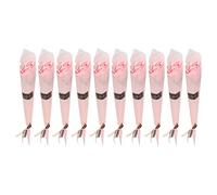 10PCS Jabón de Baño Flor de Rosa, Tallo Único Jabón de Rosa Artificial Ramo de Flores Pétalos Bodysoap para el Día de San Valentín Boda Aniversario Cumpleaños