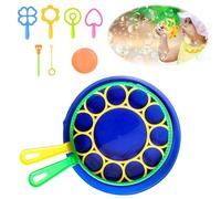 10PCS Kit de Soplado de Burbujas, Kit de Burbujas de Jabón, Kit de Burbujas para Niños, Kit de Burbujas Creativo con Bandeja, Burbuja Gigante Varita de Burbujas, para Actividades al Aire Libre