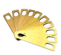 10pcs Latón Guitarra Cuello Cuñas 0.2mm 0.5mm 1mm 3 Tamaño Guitarra Eléctrica E-Bass Accesorios