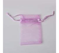 10pcs / Lot Bolsas de Organza dibujables Favor Boda Bolsa Bolsas de Embalaje de joyería Suministros de decoración de Fiesta de cumpleaños 9 tamaños-Rosa púrpura, 15x20 cm, 10 Piezas de Organza