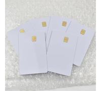 10pcs/lot ISO7816 White PVC 4442 Chip Contact IC Blank Contact Smart Card