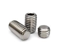 10pcs M12×30mm 304 tornillo grub de acero inoxidable tornillo de fijación hexagonal interior, tornillo de fijación de cabeza plana, tornillo superior métrico, tornillo de parada din916