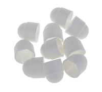 10pcs M12 Tapas Tapon Protección Cúpula de Tuerca Tornillo Tornillos Hexagonales - Blanco