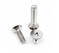 10pcs M2 M3 M4 A2-70 304 Stainless Steel Triangle Socket Triangular Slotted Round Pan Flat Countersunk Head Security Screw Bolt(Countersunk head,M3x8mm)