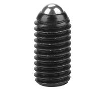 10pcs m8 acero al carbono tornillo rosca bola negro resorte émbolos conjunto hexagonal zócalo resorte émbolo(M8*16)