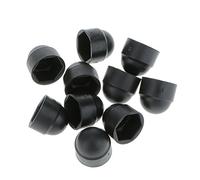 10pcs M8 Tapas Tapon Protección Cubierta Cúpula de Tuerca Perno Tornillos Hexagonales - Negro , 13*15
