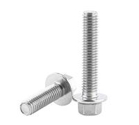 10pcs M8 Tornillos Pernos Sujetadores de Reborde de Acero Inoxidable 304 Hexagonal[M8*20]