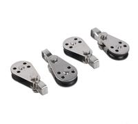 10pcs Marine Polea Bloque de Acero Inoxidable 25mm Rueda Giratoria para Navegar Botes para Kayak Accesorios Sistema de Levantamiento de Cuerda (316)