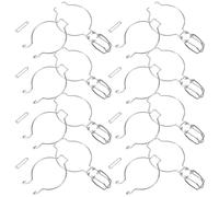 10pcs Metal Fastenings for Sealed Glass Can Metal Buckle In Wire Locking Design Stainless Steel Sealed Can Buckle Glass Can Buckle Metal Fastenings