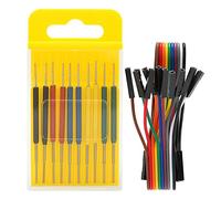 10Pcs Micro IC Hook Clip Test Leads | No Welding SOP SOIC Clamp Tester | Multimeter Adapter for Electronics/Circuit Boards/DIY Projects | 0.13mm Diameter Insulated Clips